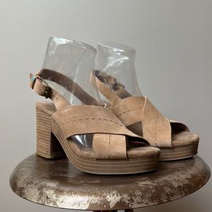 Toms Suede Block Heels